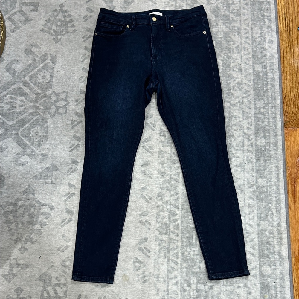Good American Dark Blue Skinny Jeans